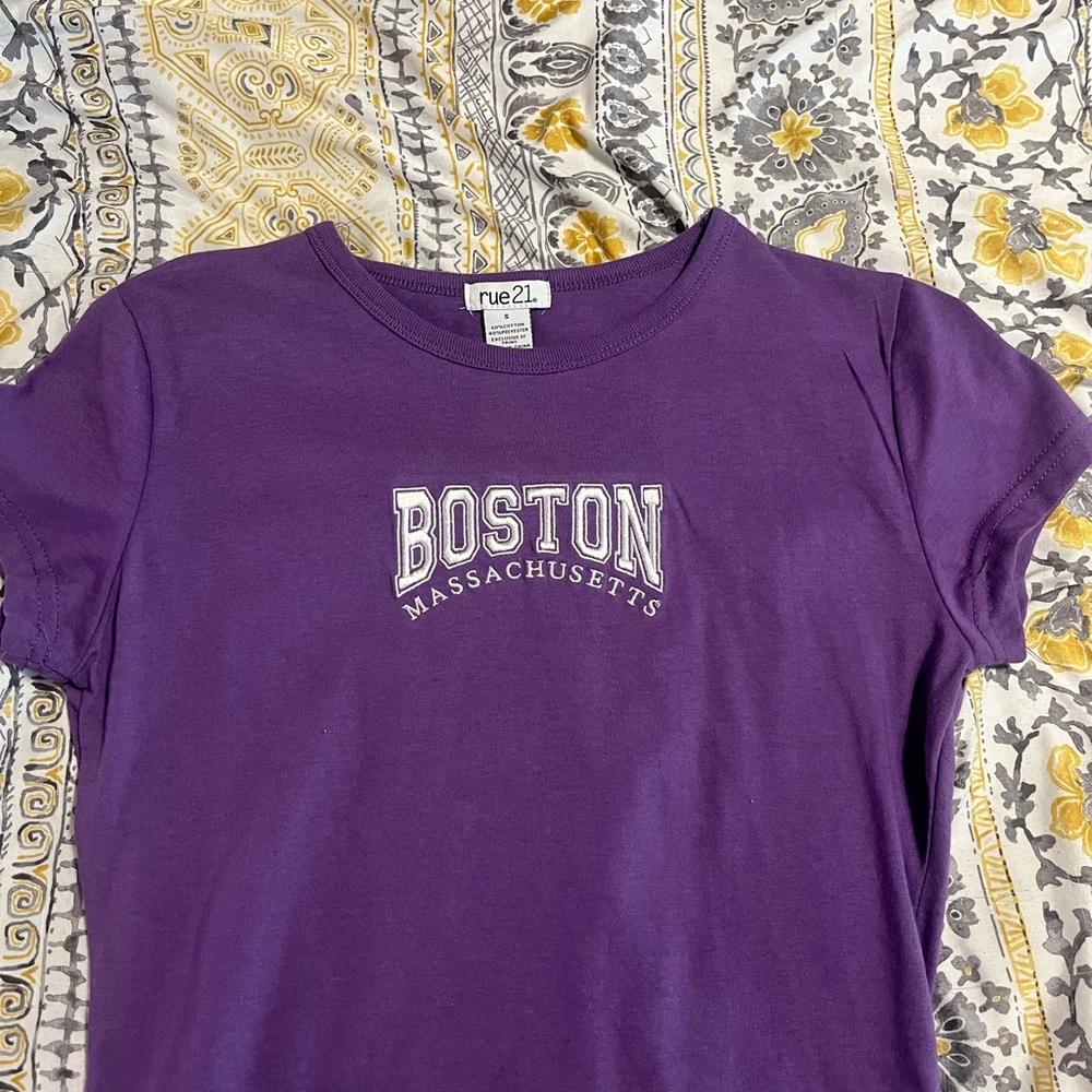 Rue21 Violet Boston Graphic Tee